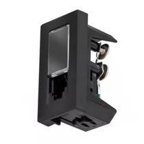 Modulo Conector Tomada Legrand Pial Plus+ Telefone Rj11 4 Fios 1m Preto 615010pt Modulo Conector Tomada Legrand Pial Plus+ Telefone Rj11 4 Fios 1m Preto 615010pt