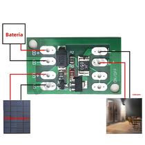 Módulo Controlador De Carregamento Automático Para Painel Solar, Carregador De Bateria E Luz Noturna