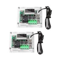 Módulo Controlador De Temperatura Digital À Prova d'Água Com Display LED E Sonda NTC -50 a 110