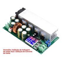 Módulo Conversor Buck Ajustável DC12-80V 20A 600W Com Display De Tensão E Corrente Constante