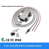 Módulo Conversor DC-DC Step-up De 12V Para 30V 3.5A 105W Para Starlink Mini Com Cabo De Alimentação - GYVRM