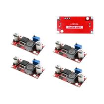 Módulo Conversor De Potência Ajustável 1.5V-35V Para 3.3V/5V/12V TENSTAR LM2596S-ADJ 4pcs Placa