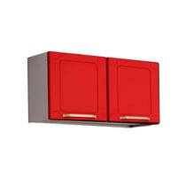 Módulo Cozinha Bertolini Colors Armário 6000 2 Portas Branco/Vermelho Módulo Cozinha Bertolini Colors Armário 6000 2 Portas Branco/Vermelho
