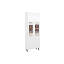 Módulo Cozinha Bertolini Colors Paneleiro 6037 c/ 6 Portas (2 c/ Vidro) 70cm Branco-Bertolini