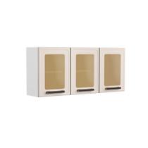Módulo Cozinha Bertolini Origens Armário 7009 3 Portas c/ Vidro Branco/Areia Módulo Cozinha Bertolini Origens Armário 7009 3 Portas c/ Vidro Branco/Areia