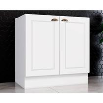 Módulo Cozinha Henn Americana Balcão 2 Portas s/ Tampo Branco Módulo Cozinha Henn Americana Balcão 2 Portas s/ Tampo Branco