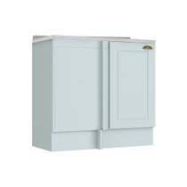 Módulo Cozinha Henn Americana Balcão Canto Reto c/Tampo Branco Módulo Cozinha Henn Americana Balcão Canto Reto c/Tampo Branco