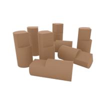 Módulo Cozinha Henn Americana Kit c/ 8 Pés Madeira p/ Balcão de Jequitibá-Henn