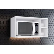 Módulo Cozinha Henn Americana Suporte Nicho p/Microondas 80x44cm Branco-Henn Módulo Cozinha Henn Americana Suporte Nicho p/Microondas 80x44cm Branco-Henn