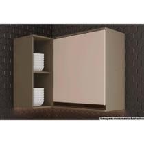 Módulo Cozinha Henn Connect Armário Canto Reto c/ 1 Porta Duna/Cristal