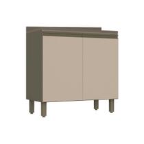 Módulo Cozinha Henn Connect Balcão 2 Portas c/ Tampo Duna/Cristal Módulo Cozinha Henn Connect Balcão 2 Portas c/ Tampo Duna/Cristal