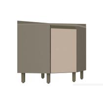 Módulo Cozinha Henn Connect Balcão Canto Oblíquo 1 Porta c/Tampo Duna/Cristal Módulo Cozinha Henn Connect Balcão Canto Oblíquo 1 Porta c/Tampo Duna/Cristal