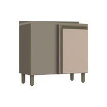 Módulo Cozinha Henn Connect Balcão Canto Reto 1 Porta c/ Tampo Duna/Cristal Módulo Cozinha Henn Connect Balcão Canto Reto 1 Porta c/ Tampo Duna/Cristal