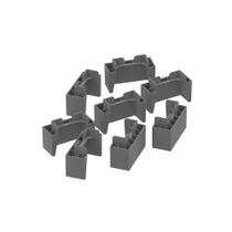 Módulo Cozinha Henn Connect Kit c/ 8 Pés PVC p/ Balcão de Cinza-Henn