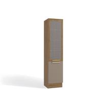 Módulo Cozinha Kappesberg Botanic Paneleiro Botanic M626 c/ 2 Portas c/ 1 Tela 50cm Nogueira/Fendi - Kappesberg