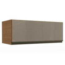 Módulo Cozinha Kappesberg Maxxi Armário G770 c/ 1 Porta Basculante c/ Vidro 80cm Canela-Kappesberg