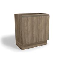 Módulo Cozinha Kappesberg Maxxi Balcão G744 2 Portas s/ Tampo 80cm Nogal-Kappesberg