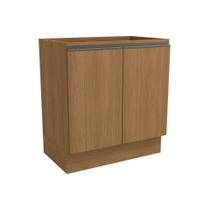 Módulo Cozinha Kappesberg Maxxi Balcão G744 c/ 2 Portas s/ Tampo 80cm Canela-Kappesberg