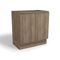 Módulo Cozinha Kappesberg Maxxi Balcão G744 c/ 2 Portas s/ Tampo 80cm Nogal-Kappesberg
