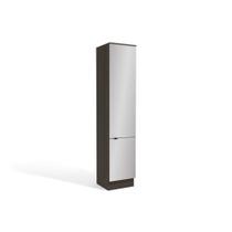 Módulo Cozinha Kappesberg Nox Paneleiro H769 c/ 2 Portas Onix/Steel