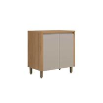 Módulo Cozinha Linea Allure Allure c/2 Portas 80cm Jequitiba/Gris Linea Brasil