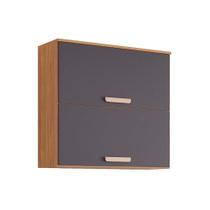 Módulo Cozinha MGM Bella Armário c/2Portas Basculantes 80 cm Freijo/Titanium-MGM Módulo Cozinha MGM Bella Armário c/2Portas Basculantes 80 cm Freijo/Titanium-MGM