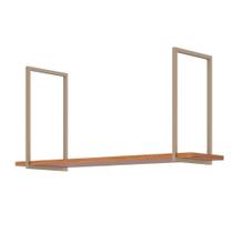 Módulo Cozinha MGM Bella Prateleira Suspensa 125cm Cinamomo-MGM Módulo Cozinha MGM Bella Prateleira Suspensa 125cm Cinamomo-MGM