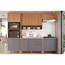 Módulo Cozinha MGM Divina 5 Peças C5P177 Cinamomo/Titanium-MGM