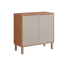 Módulo Cozinha MGM Divina Balcão c/2 Portas e Tampo 80 cm Freijo/Off White-MGM