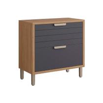 Módulo Cozinha MGM Eloise Balcão c/1 Gaveta e 1 Porta Basculante Riscada c/Tampo 80 cm Freijo/Titanium-MGM Módulo Cozinha MGM Eloise Balcão c/1 Gaveta e 1 Porta Basculante Riscada c/Tampo 80 cm Freijo/Titanium-MGM