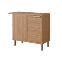 Módulo Cozinha MGM Eloise Balcão c/ Tampo Estela Nicho de Canto c/ 1 Porta 92cm Freijo-MGM