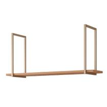 Módulo Cozinha MGM Estela Prateleira Suspensa 125cm Freijo-MGM Módulo Cozinha MGM Estela Prateleira Suspensa 125cm Freijo-MGM