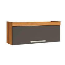 Módulo Cozinha Nesher Burguesa Armário c/ 1 Porta Basculante Freijo/Grafite