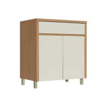 Módulo Cozinha Nesher Condessa Balcão c/ Tampo Condessa c/ 2 Portas e 1 Gaveta 80cm Carvalho/Cinza-Nesher Módulo Cozinha Nesher Condessa Balcão c/ Tampo Condessa c/ 2 Portas e 1 Gaveta 80cm Carvalho/Cinza-Nesher
