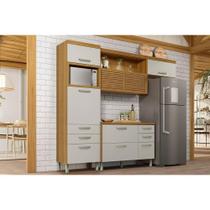 Módulo Cozinha Nesher Princesa 3 Peças (1Aéreo+1Balcão+1Paneleiro) C3P20 Freijo/Off White-Nesher Módulo Cozinha Nesher Princesa 3 Peças (1Aéreo+1Balcão+1Paneleiro) C3P20 Freijo/Off White-Nesher