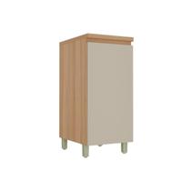 Módulo Cozinha Nesher Rainha c/1 Porta 40cm Nature/Greige Nesher