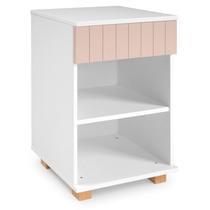 Modulo Cozinha Remy 40cm x 34cm x 60cm Branco/Rosa