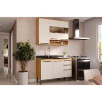 Módulo Cozinha Ronipa Nápoli Prime 2 Peças (1Aéreo+1Balcão) C2P99 Amendoa/Off White-Ronipa Módulo Cozinha Ronipa Nápoli Prime 2 Peças (1Aéreo+1Balcão) C2P99 Amendoa/Off White-Ronipa