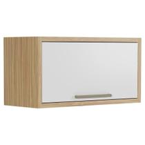 Módulo Cozinha Ronipa Syrah Armário Geladeira c/ 1 Porta Basculante 80cm Amendoa/Off White-Ronipa