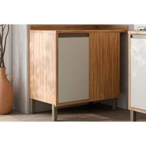 Módulo Cozinha Ronipa Tempranillo Balcão Tempranillo Canto Reto c/ 1 Porta c/ Tampo 98cm Amendoa/Off White - Ronipa Módulo Cozinha Ronipa Tempranillo Balcão Tempranillo Canto Reto c/ 1 Porta c/ Tampo 98cm Amendoa/Off White - Ronipa