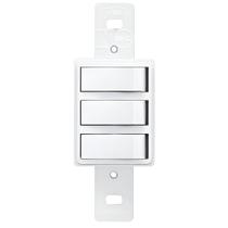 Modulo De 3 Interruptores Simples Fame Blanc Modulo De 3 Interruptores Simples Fame Blanc