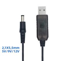 Módulo De Aumento De Potência USB DC 5V Para DC 9V 12V, Adaptador Conversor Step up De 1M Para