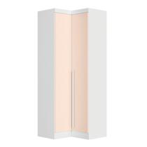 Módulo de Canto Reto 2 Portas Infinity Branco/Line/Blush