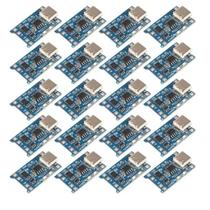 Módulo de Carregamento de Bateria de Lítio TP4056 1A 5V - 20 Peças - com Interface USB Tipo-C e Proteção