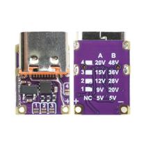 Módulo De Carregamento Rápido De Alta Velocidade PD3.0 PD3.1 QC3.0 Com Interface DC Tipo C E Gatilho