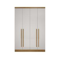 Modulo de Casal Safira para Guarda-Roupas em MDF com 4 Portas e 3 Gavetas Clic Móveis