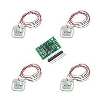 Módulo De Célula De Carga HX711 De Alta Precisão De 50kg Com 4 Sensores De Peso Kit De Balança