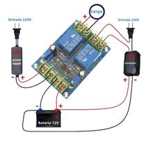 Módulo De Comutação Automática Para Falha De Energia Da Bateria, Placa De Controle De Fonte De