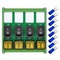 Módulo de comutação OONO DIN Rail Mount Rocker 10A 250VAC/50VDC Módulo de comutação OONO DIN Rail Mount Rocker 10A 250VAC/50VDC