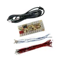 Módulo De Controle Com Placa De Circuito Encoder USB Para Joystick De Arcade PS2 PS3 Com Cabo Para